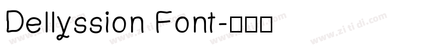 Dellyssion Font字体转换